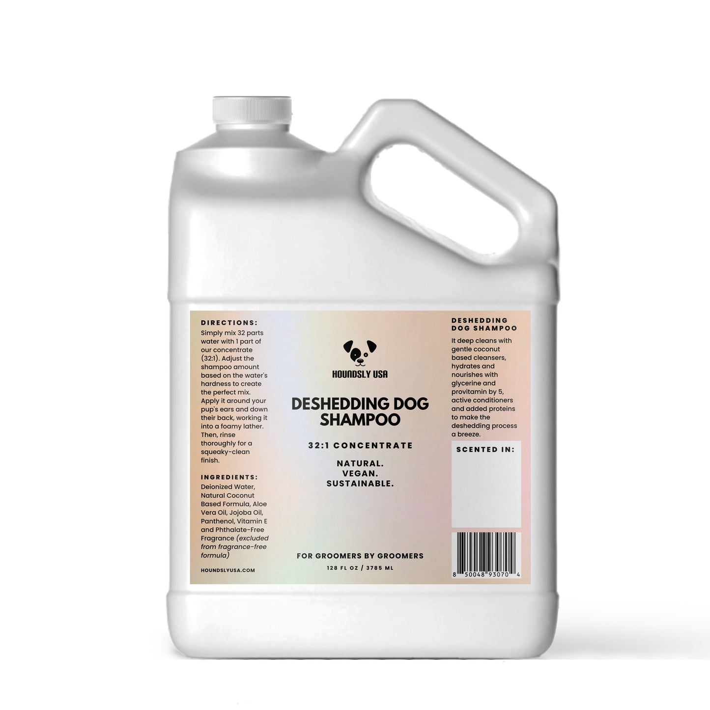 Deshedding Dog Shampoo 32:1 Concentrate for Professional Dog Groomers