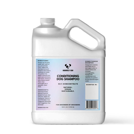 Conditioning Shampoo in 1 Gallon for Dog Groomers by Houndsly USA