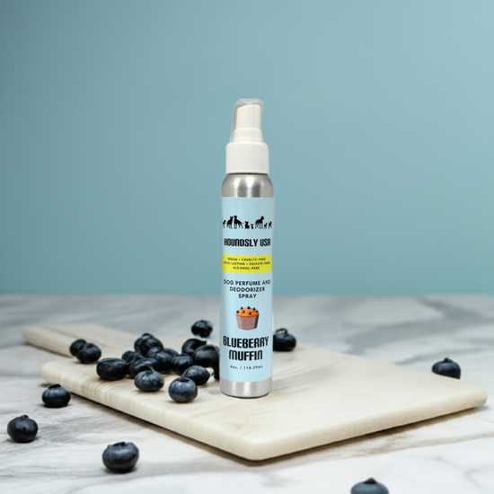 Blueberry Muffin Dog Perfume And Deodorizer Houndsly USA blueberry-muffin-dog-perfume-and-deodorizer-houndsly-usa